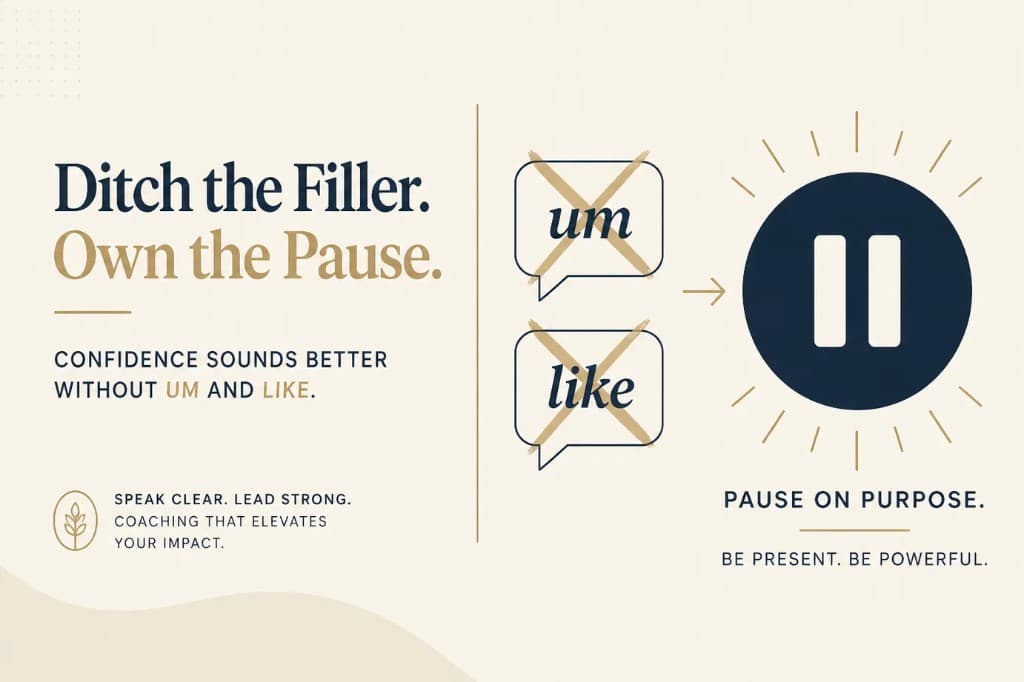 Filler word reduction drill for confident impromptu speaking