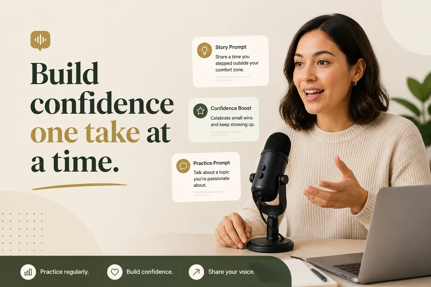 No-prep speaking confidence built through daily practice